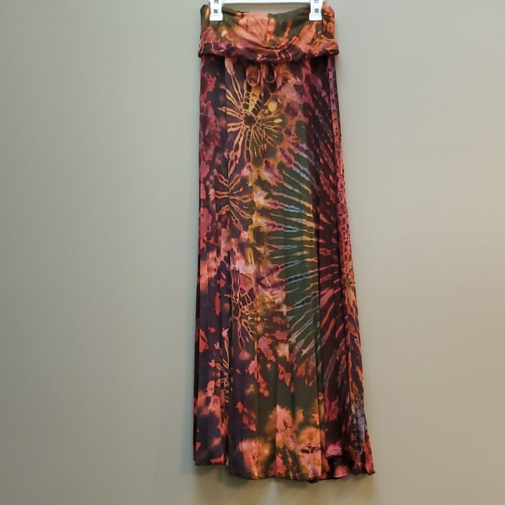 Kathmandu Imports Tie Dye Maxi Skirt